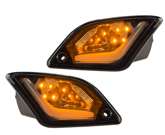 Kit indicatori di direzione anteriori e posteriori per Vespa GTS/GTS Super/GTV 125-300cc ('14-), colorati