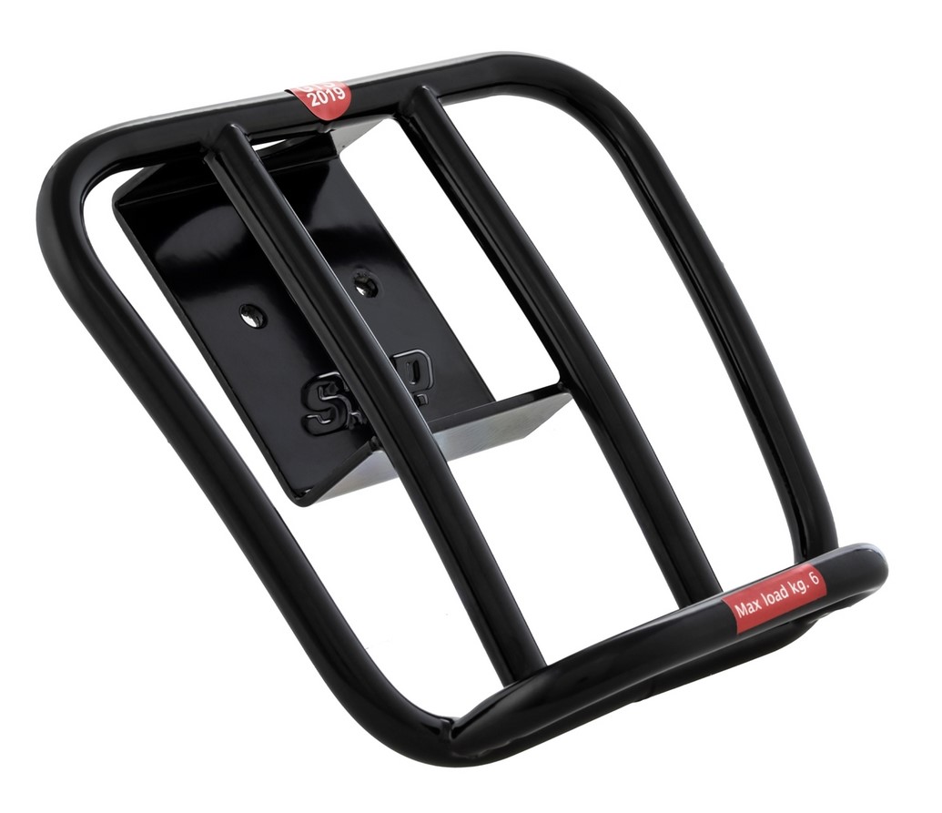 Portapacchi posteriore anni '70 per Vespa GTS / GTS Super HPE 125-300 ('19-), nero lucido