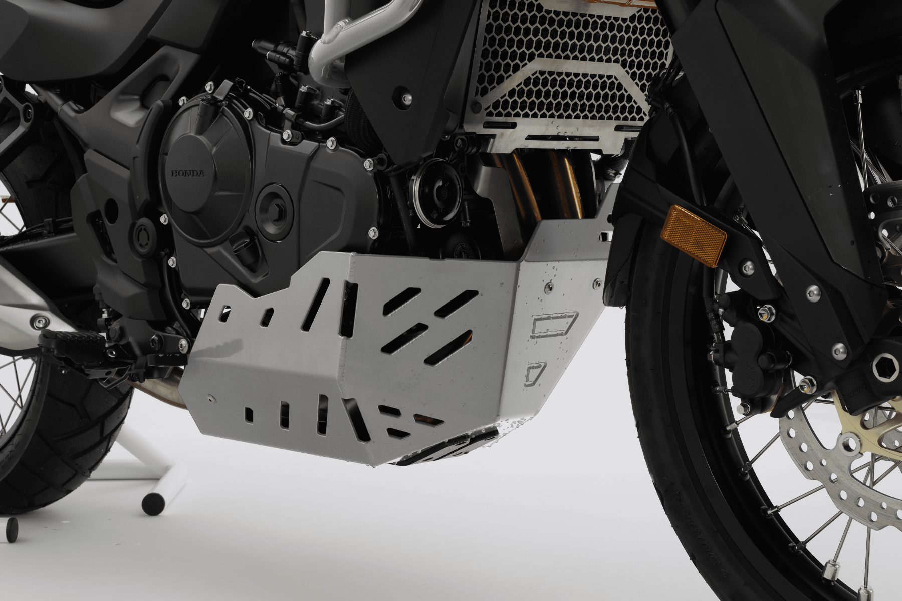 Piastra di protezione del motore in alluminio per Honda XL 750 Transalp, grigio