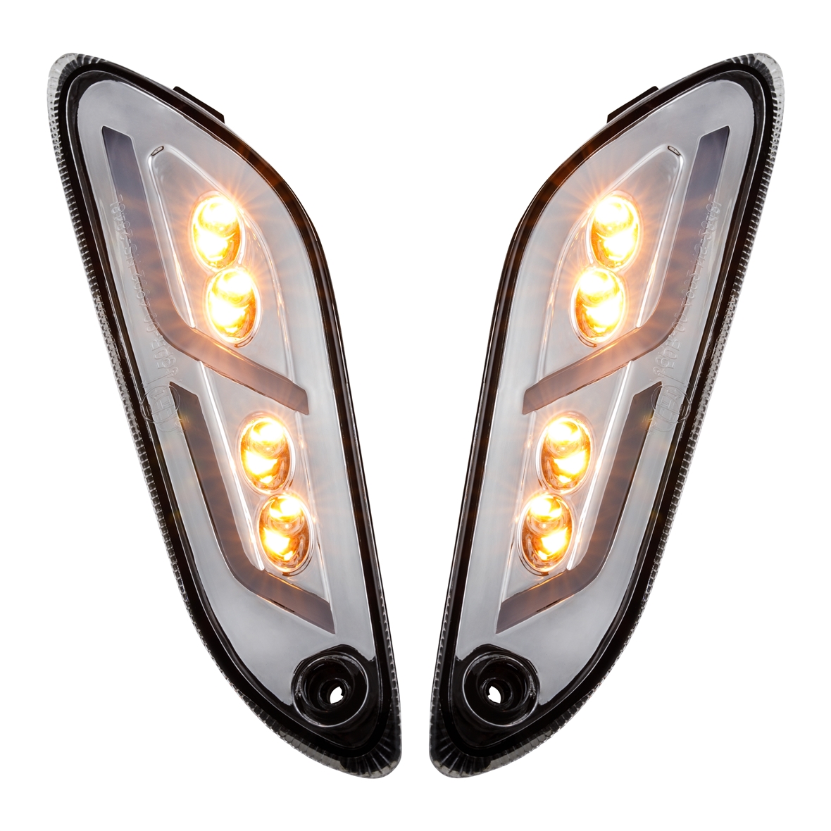Kit indicatore di direzione posteriore sinistro/destro a LED trasparente per Vespa Primavera / Sprint 125-150cc SIP Style