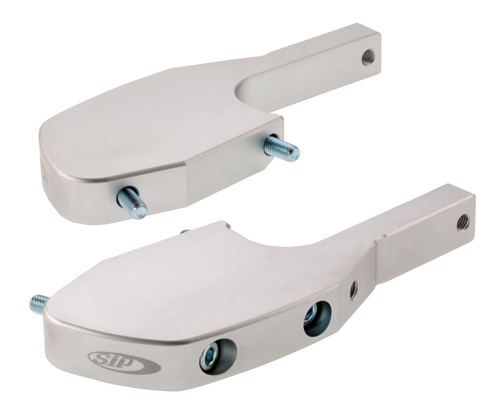 Adattatore poggiapiedi per Vespa GTS/GTS Super/GTV/GT 60/GT/GT L 125-300ccm, argento opaco