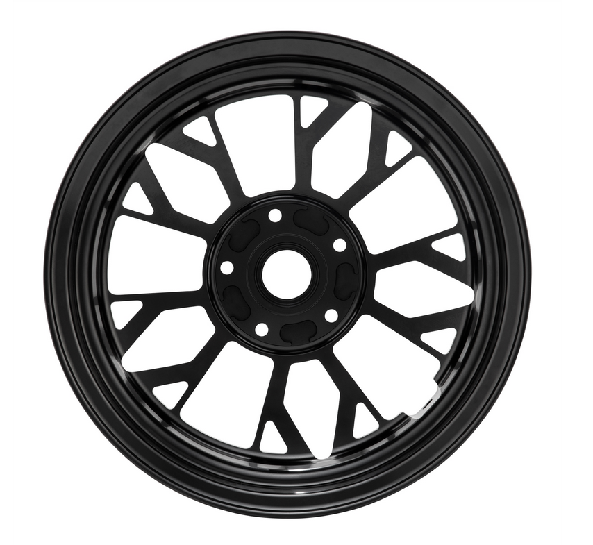 Cerchio 2 anteriore/posteriore 12" per Vespa GTS/GTS Super/GTV/GT/946 125-300ccm, nero lucido