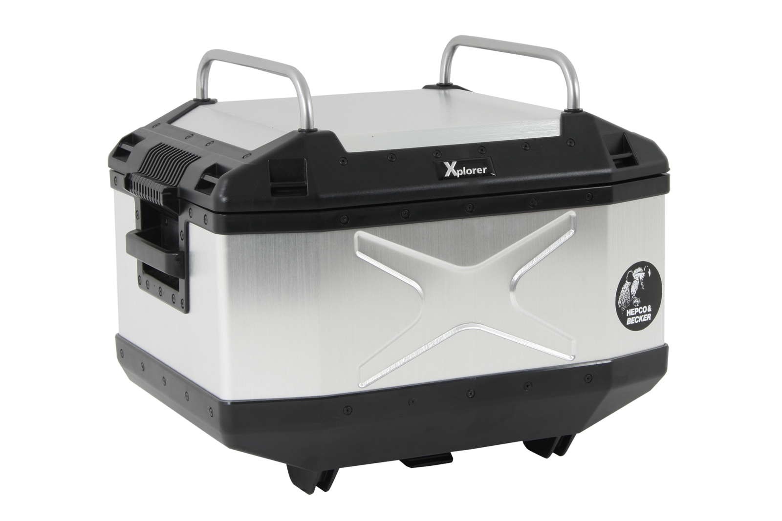 Ringhiera argento per Xplorer Topcase 45 incl. materiale di fissaggio Hepco & Becker