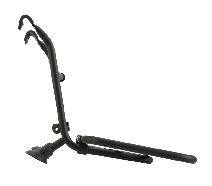 Portapacchi anteriore per Vespa PX 80-200cc, pieghevole, nero