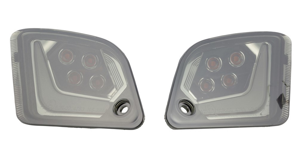 Kit indicatore di direzione posteriore destro/sinistro per Vespa GTS/GTS Super/GTV/GT 60/GT/GT L ('03-'13), colorato