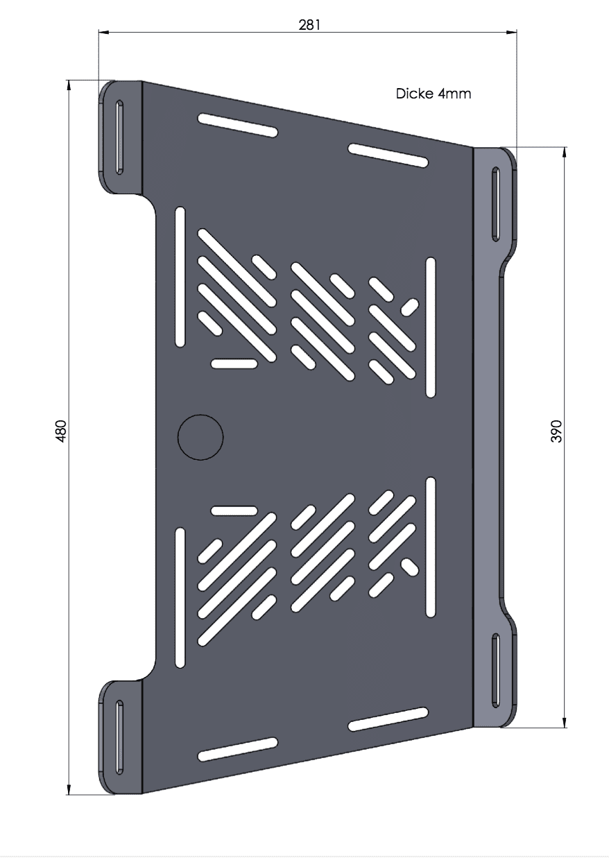 Estensione del portapacchi nero per la combinazione con il portapacchi sportivo per BMW S 1000 RR (09-11)
