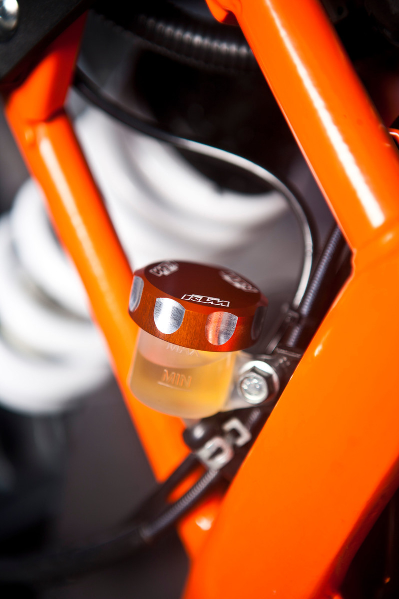 Coperchio cilindro freno a pedale KTM in alluminio