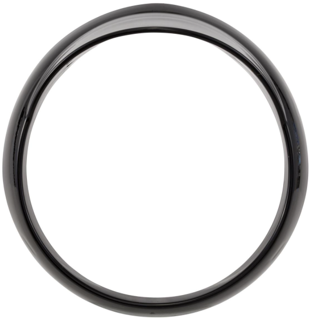 Anello portalampada per Vespa Primavera 50-150ccm 2T/​4T, nero lucido