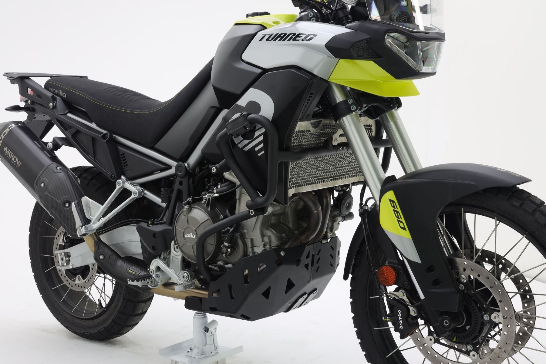 Barra paracolpi nera per Aprilia Tuareg 660