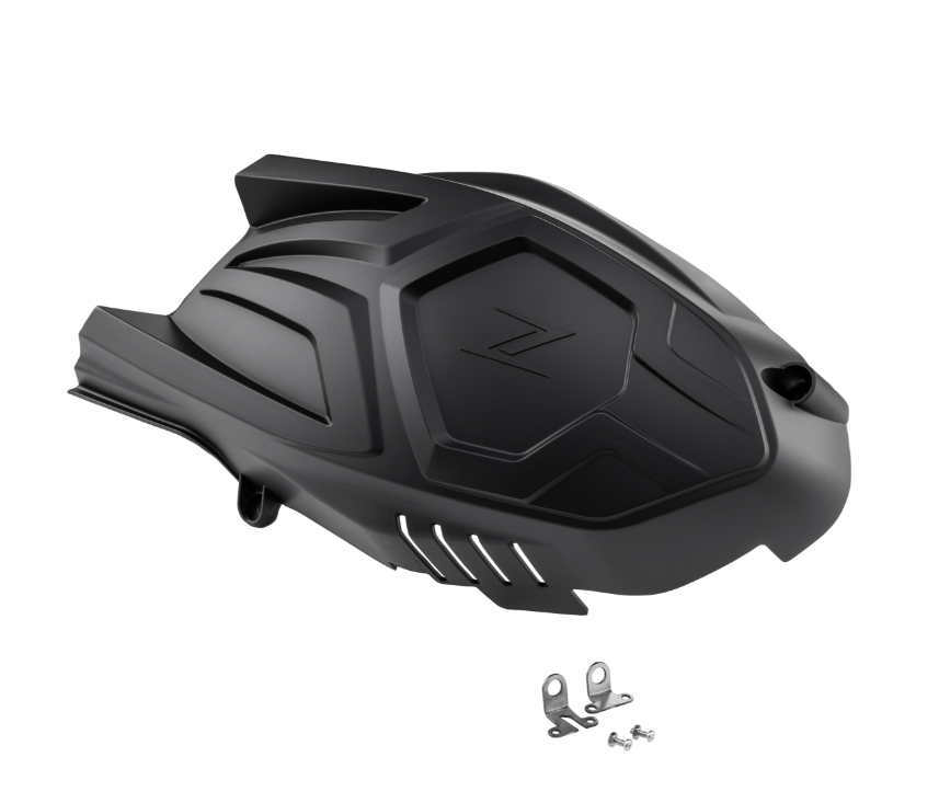 Coperchio vario ZELIONI per Vespa GTS/GTS Super/GTV HPE 300cc, nero opaco