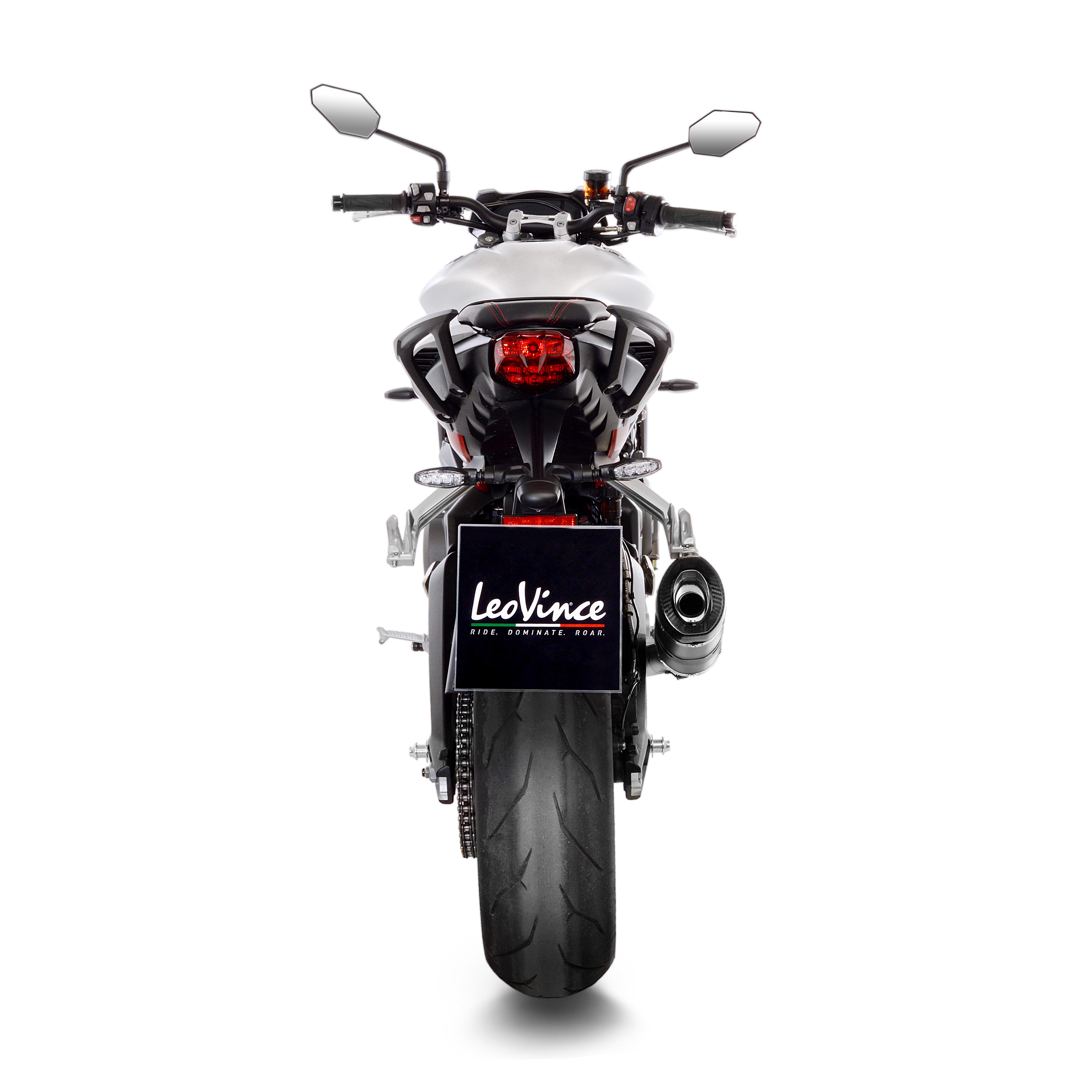 Impianto di scarico LeoVince LV Pro, inox, Slip On per Triumph Street Triple 765 S /RS (18-21), Euro4