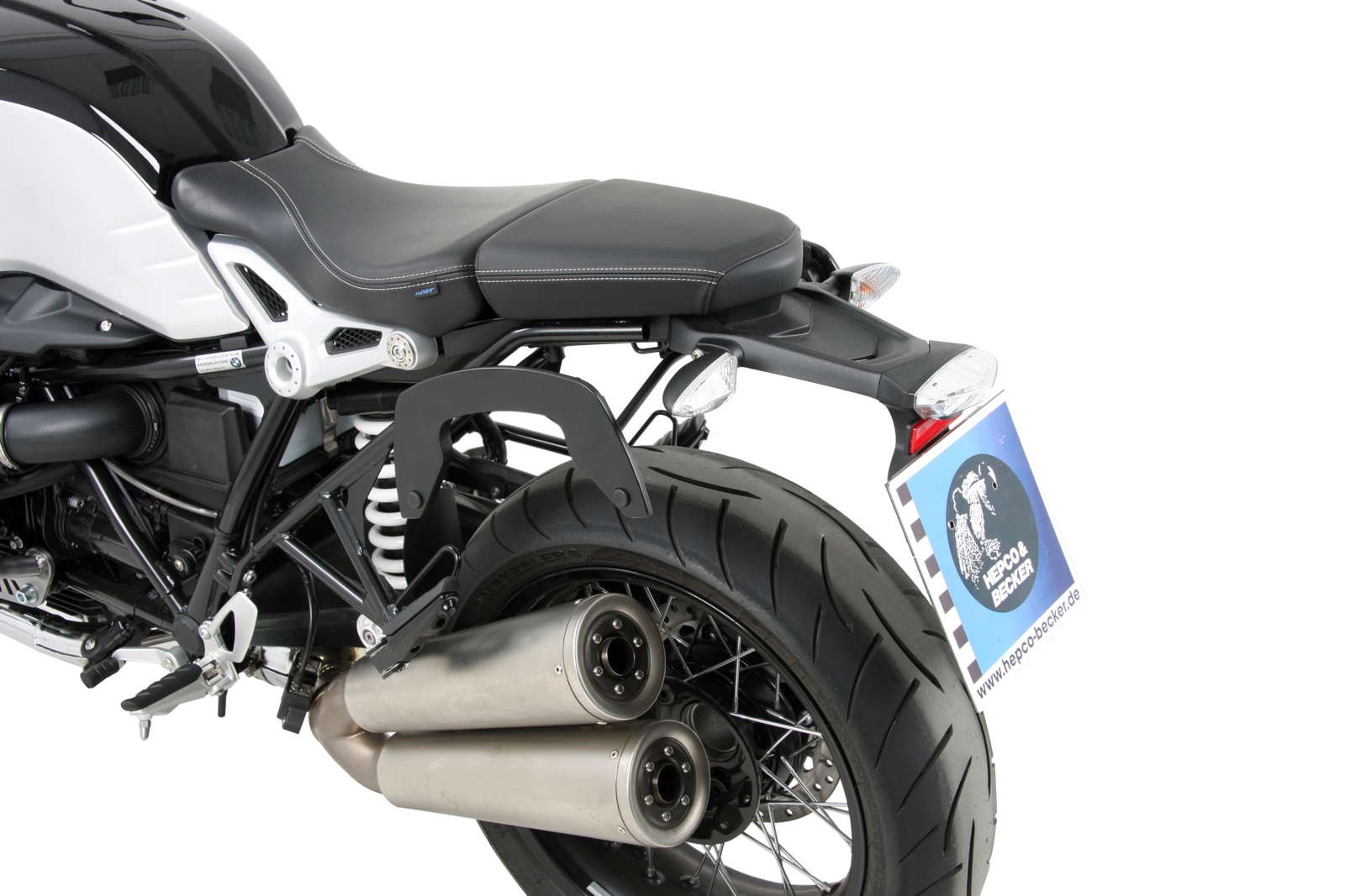 Portapacchi laterale C-Bow nero per BMW R nineT (14-16) Hepco & Becker