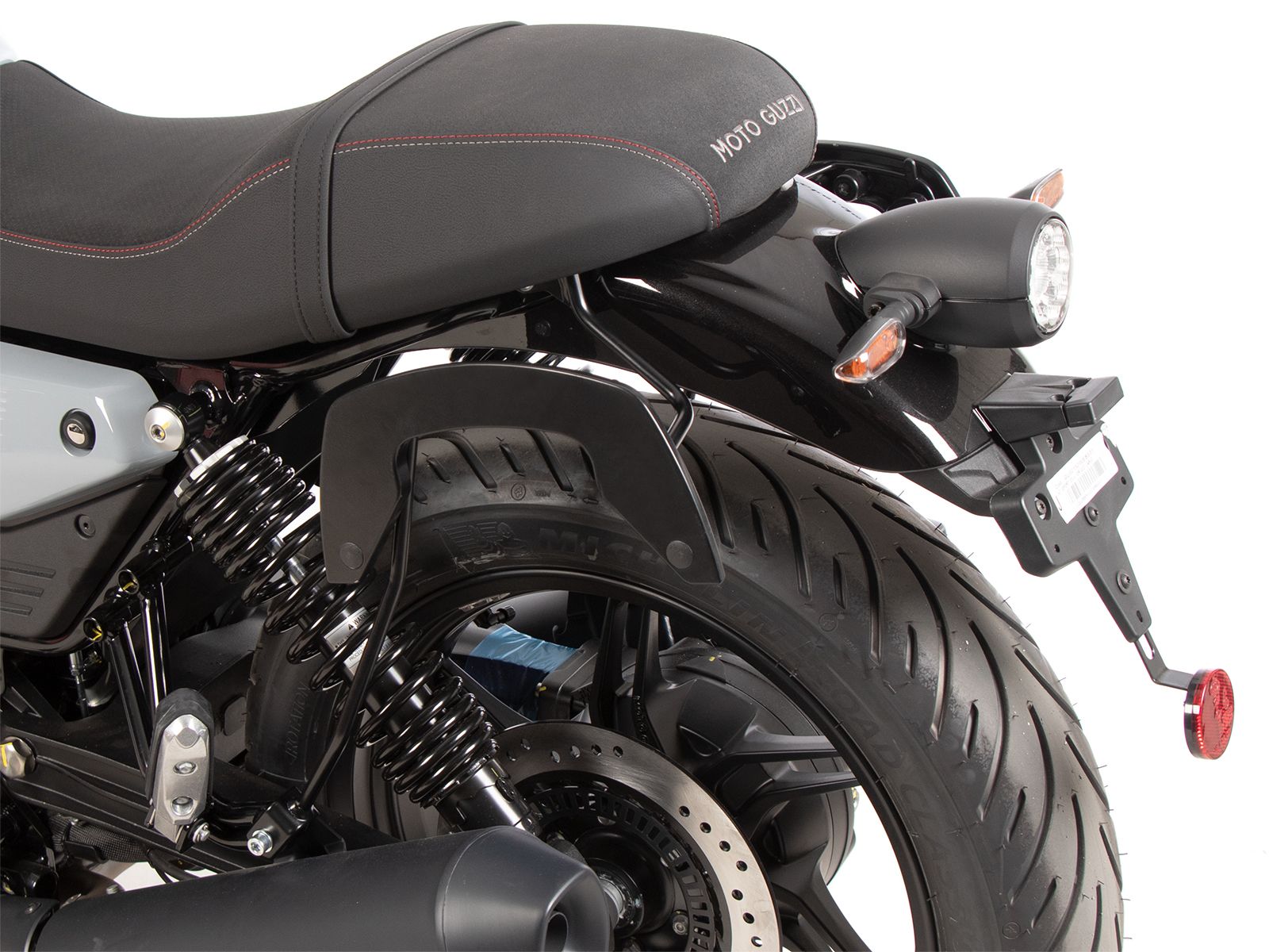 Portapacchi laterale C-Bow nero per Moto Guzzi V7 850 Sport (25- ) Hepco & Becker