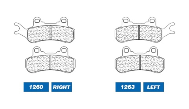 CL Brakes pastiglie freno ATV in metallo sinterizzato - 1260ATV1
