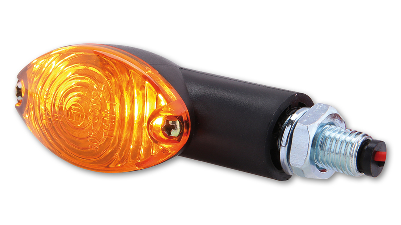 HIGHSIDER Smart Cateye lampadine Mini indicatore di direzione nero / lente arancione (coppia), anteriore e posteriore