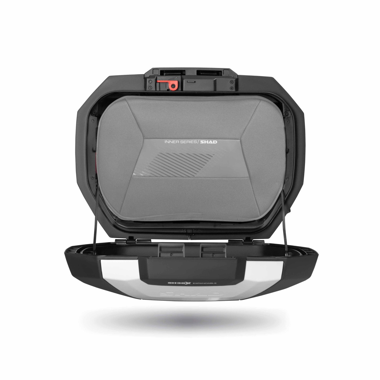 Set di valigie laterali Shad SH38X espandibili, nero / alluminio, 38 l