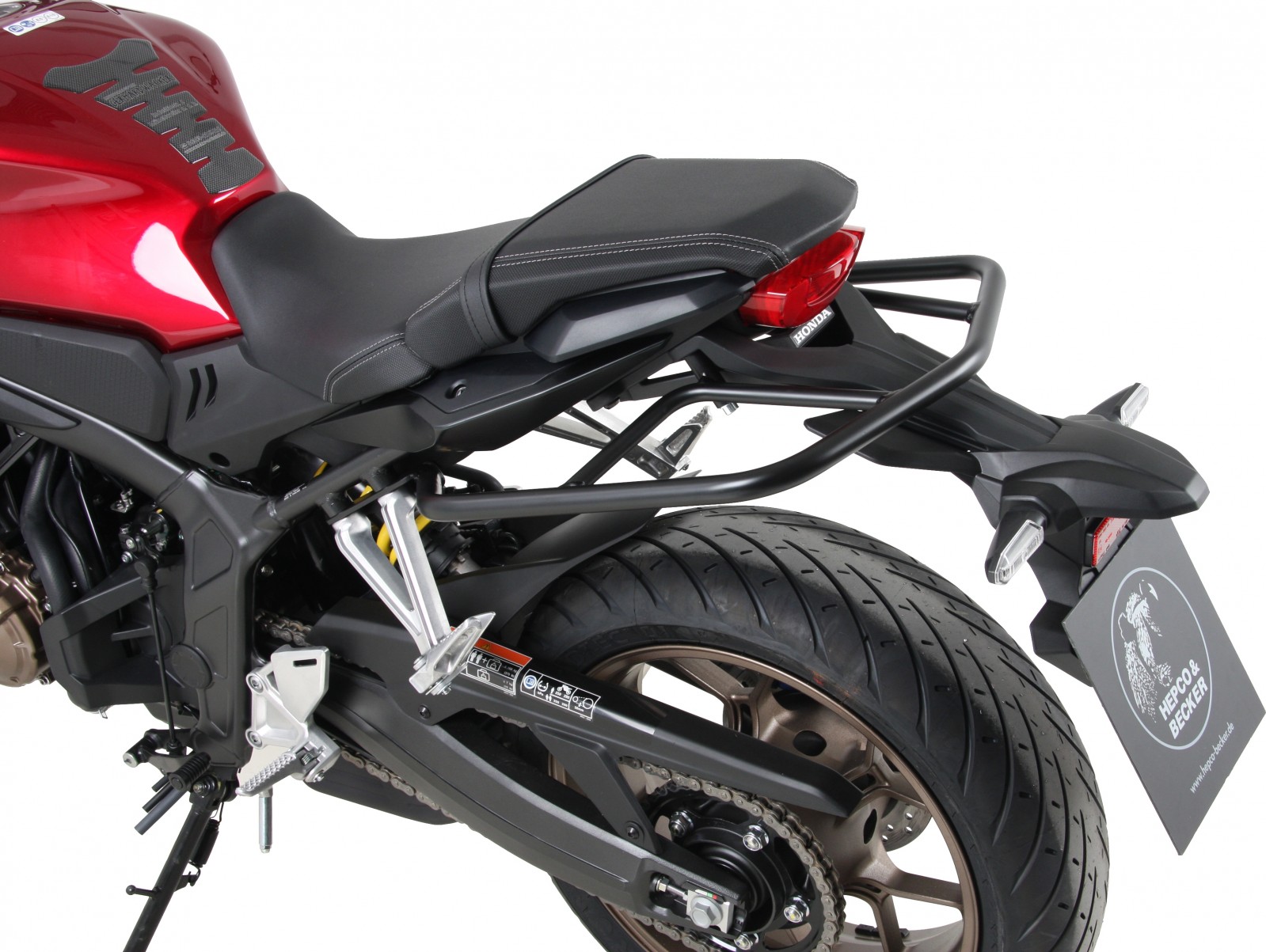 Barra di protezione posteriore nera per Honda CB 650 R (19-20) Hepco & Becker
