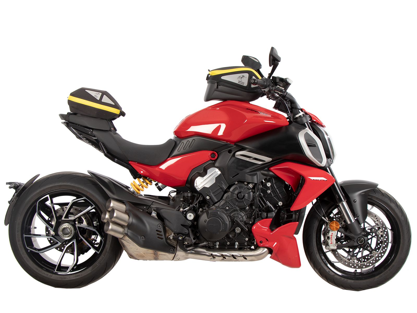 Anello serbatoio di base con blocco borsa serbatoio per Ducati Diavel V4 (23-) Hepco & Becker