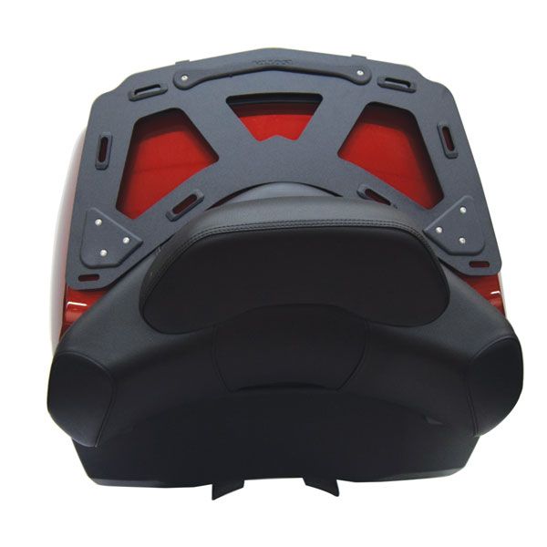 Portapacchi posteriore per bauletto BMW K 1600 GTL (10-22), alluminio, nero