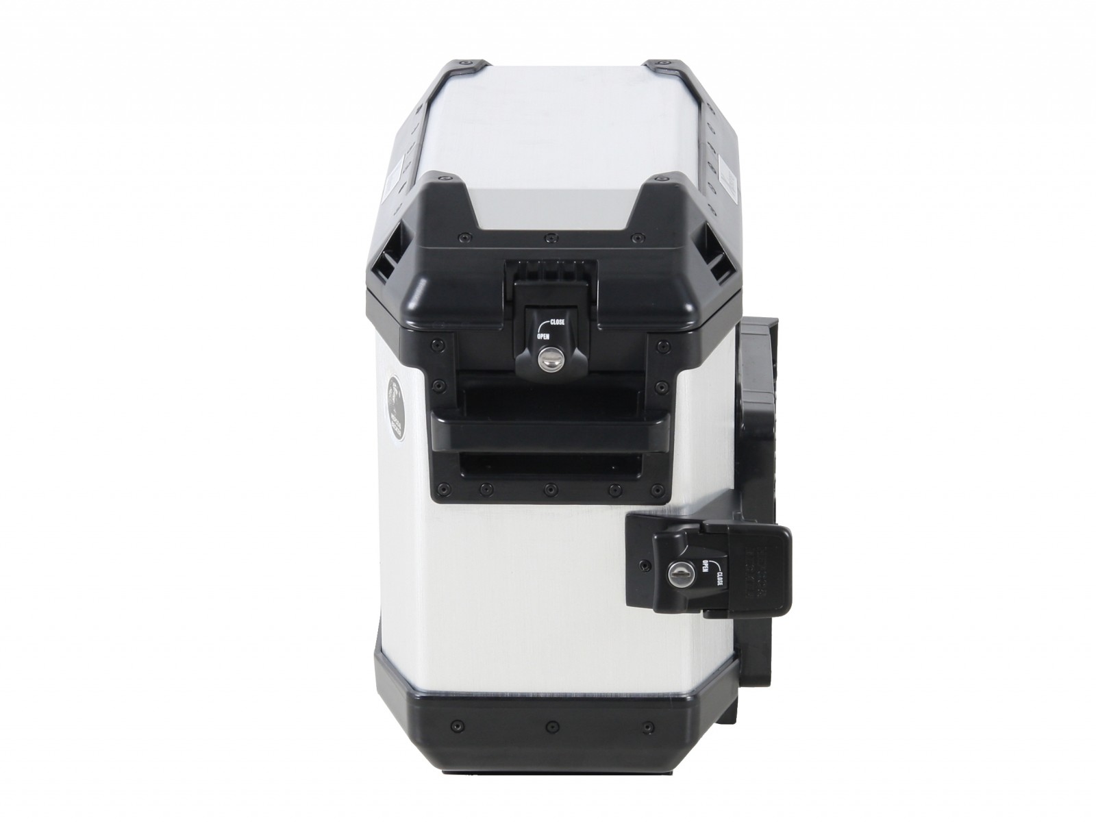 Valigia laterale Alu Xplorer 30 argento Hepco & Becker