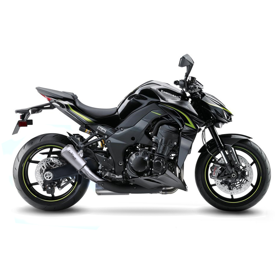 Impianto di scarico LeoVince LV 10, titanio, slip on per Kawasaki Z 1000 / SX (anni 17-19)