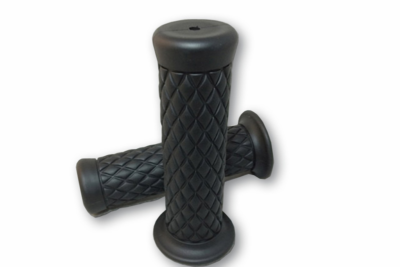 HIGHSIDER smart Custom Diamond Style grip in gomma nera da 1 pollice (coppia)