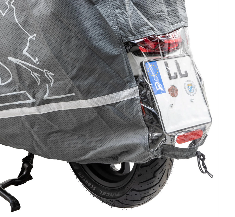 Garage pieghevole Indoor PREMIUM 2.0 per Vespa ET2/ET4/LX/LXV/S/Primavera/Sprint, taglia L, grigio