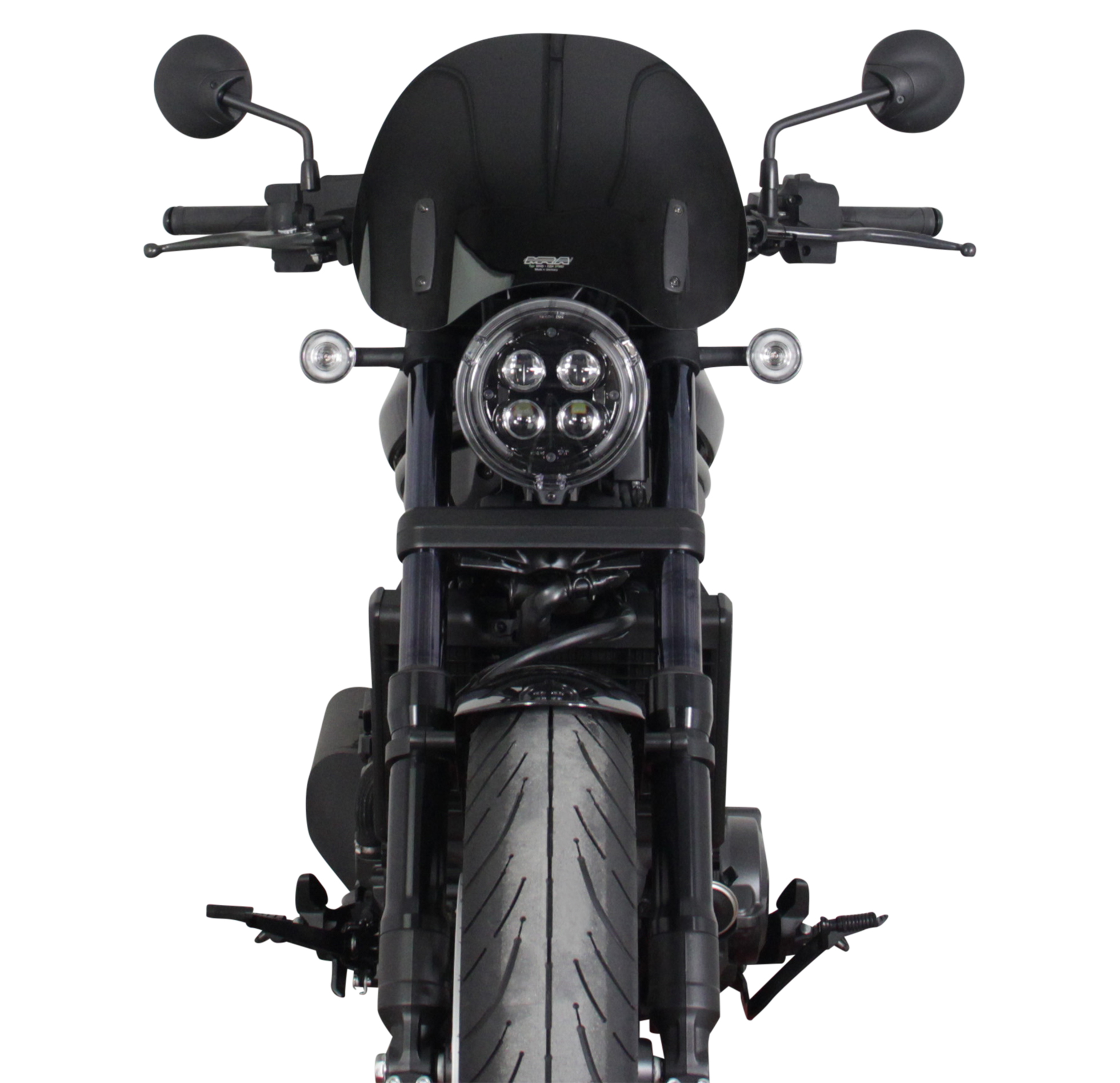 Cupolino Touring MRA "NTM" nero per Honda CMX 1100 Rebel (21-)