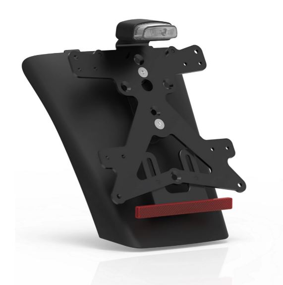 Porta targa posteriore RIZOMA per Vespa GTS/GTS Super/GTV 125-300cc (`23-), nero
