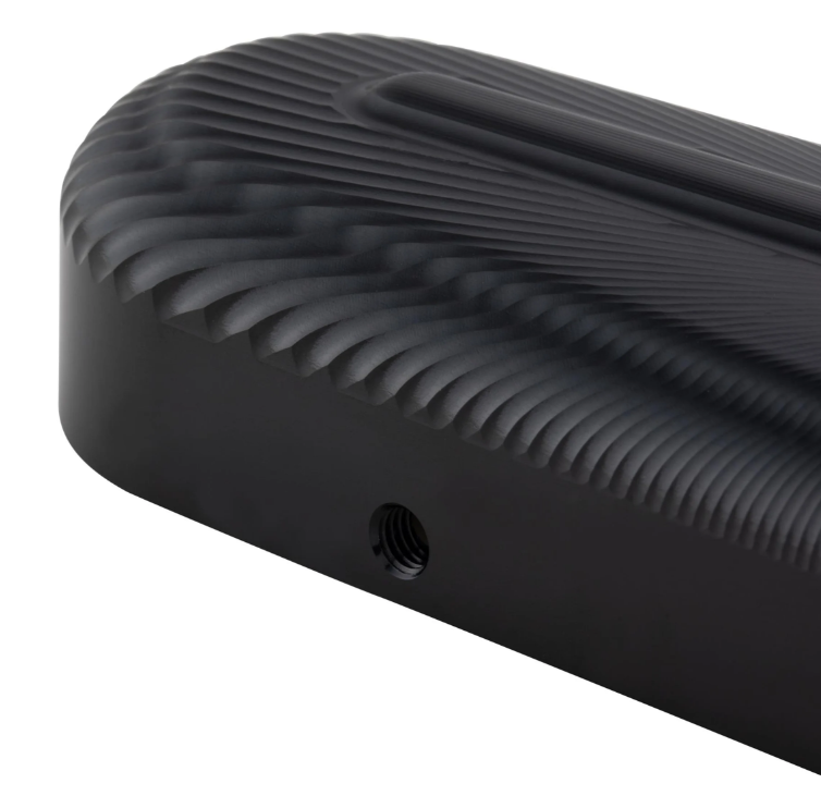 Copriforcellone ZELIONI 3D per Vespa, anodizzato nero