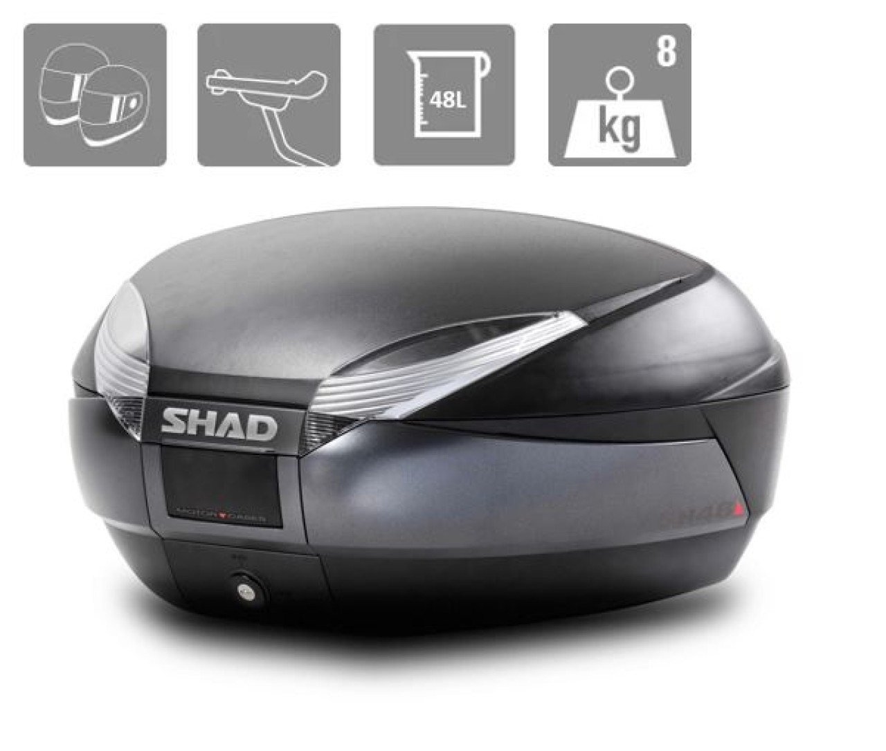Baule Shad SH48, grigio, 48 l