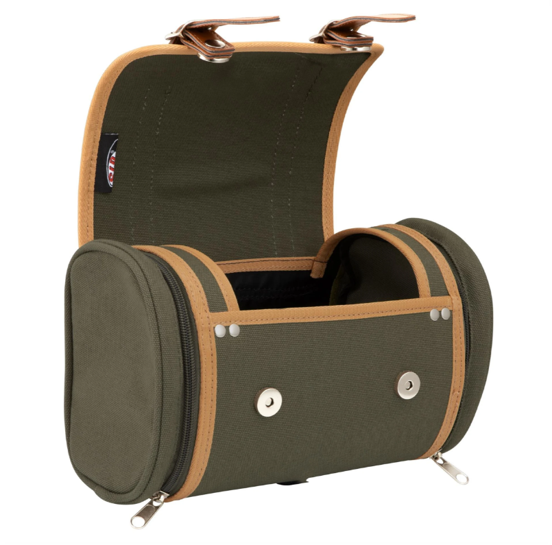 Borsa "Classic" portapacchi/portasozi posteriore per Vespa, tela, oliva