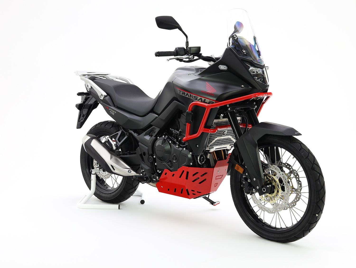 Piastra di protezione del motore in alluminio per Honda XL 750 Transalp, grigio