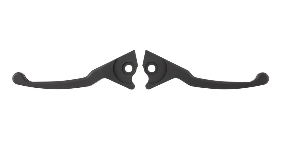 Set di leve sportive freno Shorty per Vespa, destra e sinistra, nero opaco
