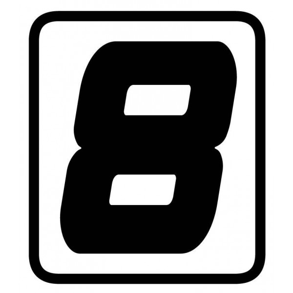 Adesivo numero iniziale per lavagna numerica