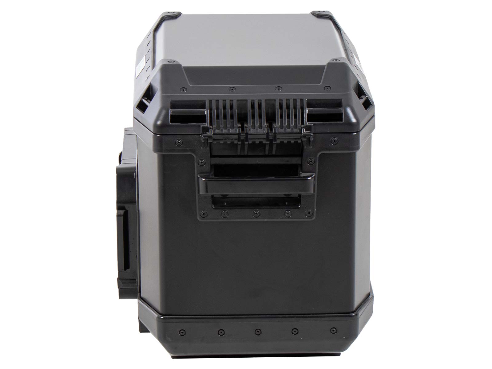 Custodia laterale in alluminio Xplorer 40 Cutout sinistra nero Hepco & Becker