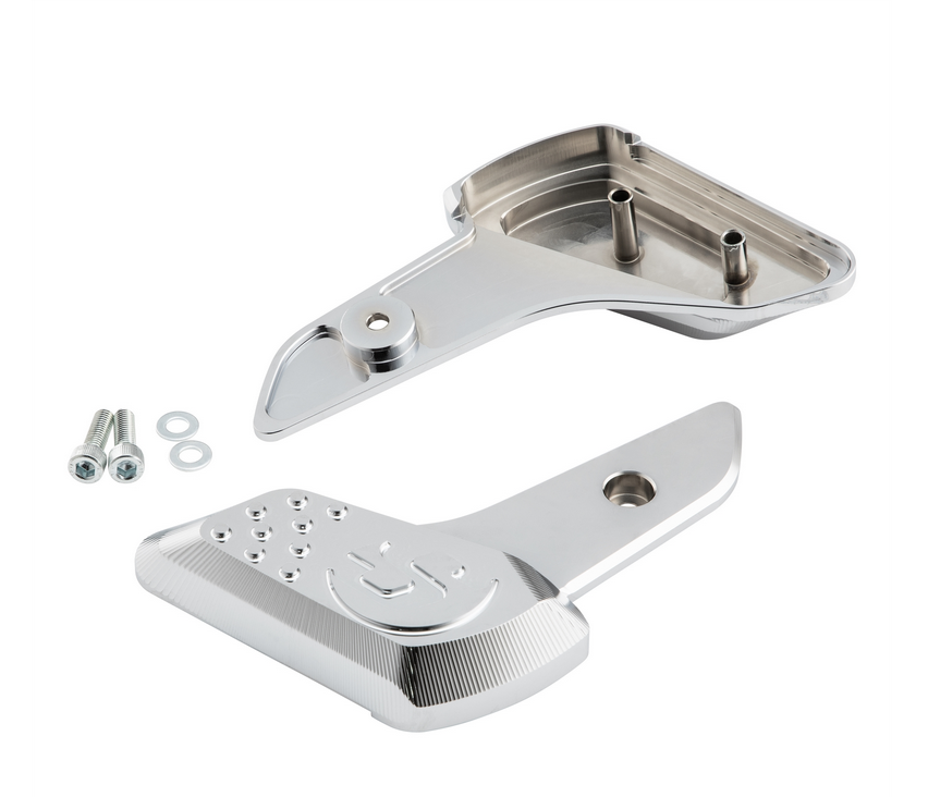 Poggiapiedi destro e sinistro per Vespa Primavera /Sprint 50-150ccm 2T/4T AC, cromo
