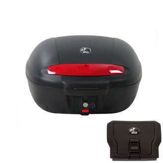 Journey Topcase 50 nero incl. paletta universale per portapacchi di terzi Hepco & Becker