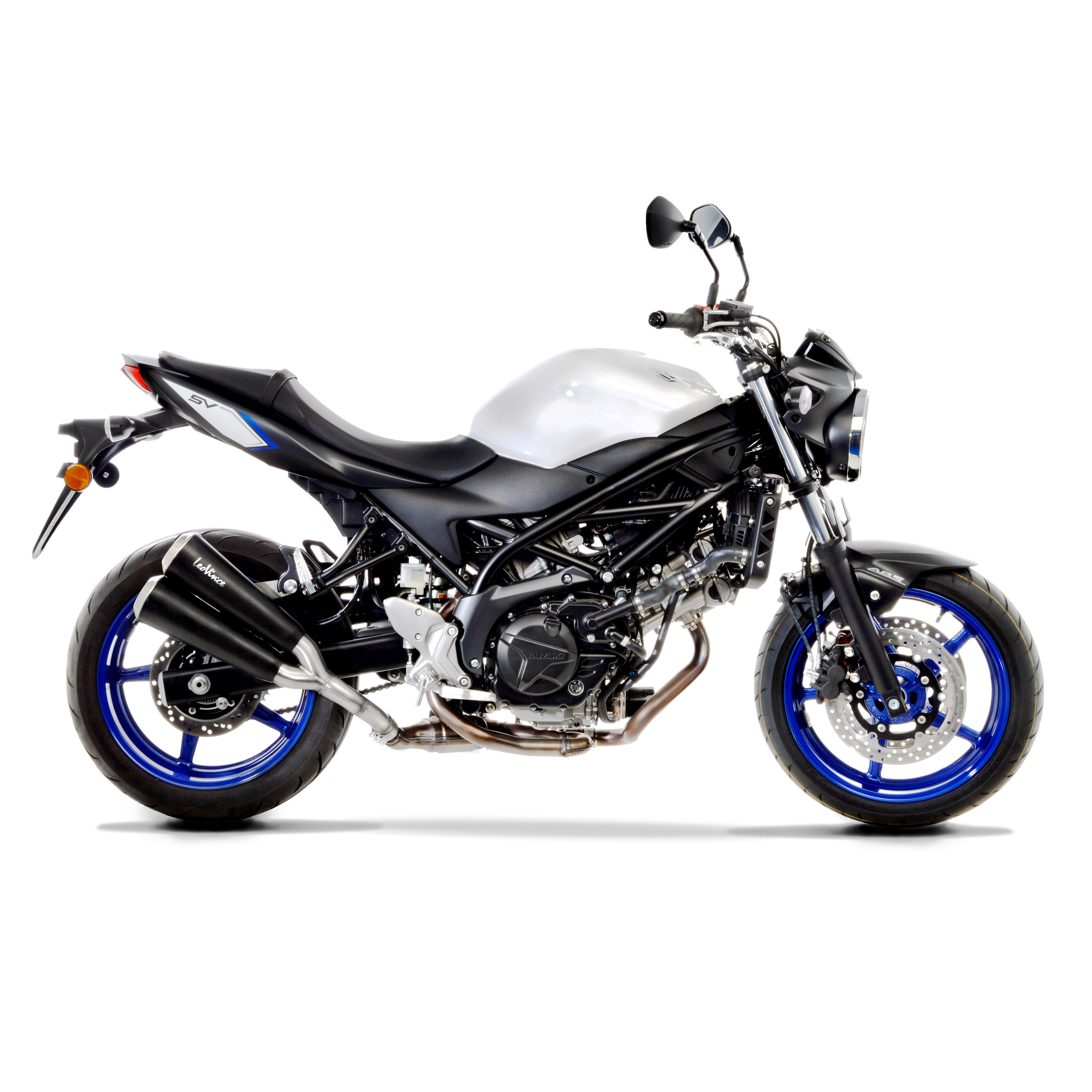 Impianto di scarico LeoVince GP Duals, inox, Slip On per Suzuki SV 650