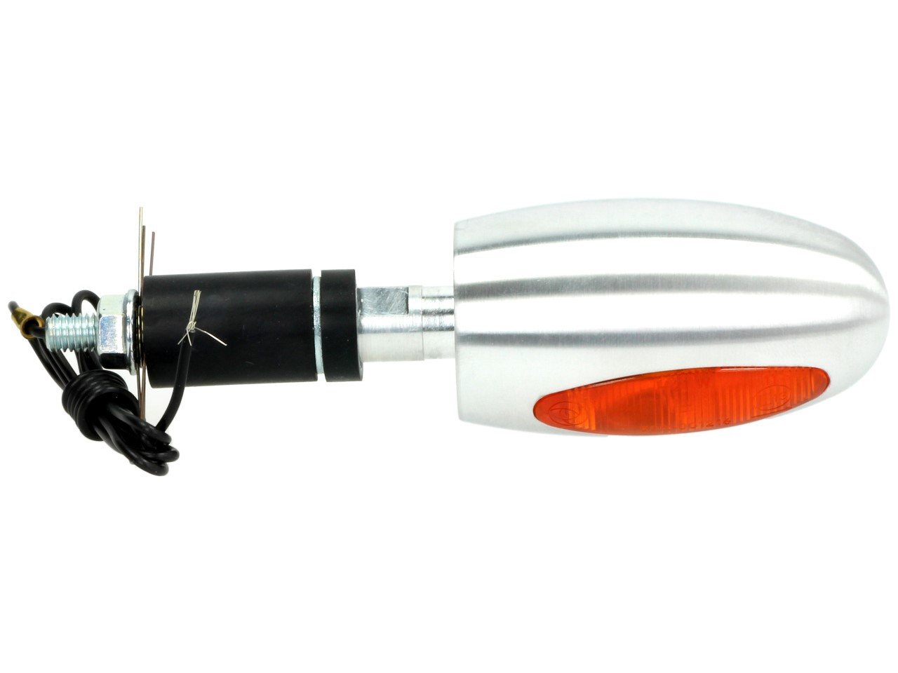 Indicatore Kellermann, BL 1000 giallo, alluminio, alogeno, VR/VL, 12 V, 21 W, argento satinato