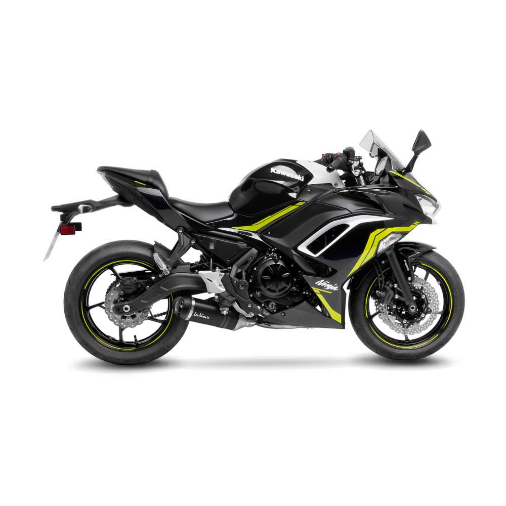 LeoVince sistema completo LV One Evo per Kawasaki Ninja /Versys /Z 650 , carbonio, omologazione E