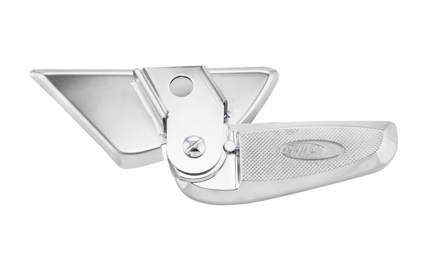 Pedane destra e sinistra per Vespa LX /LXV /S 50-150ccm, cromo/cromo