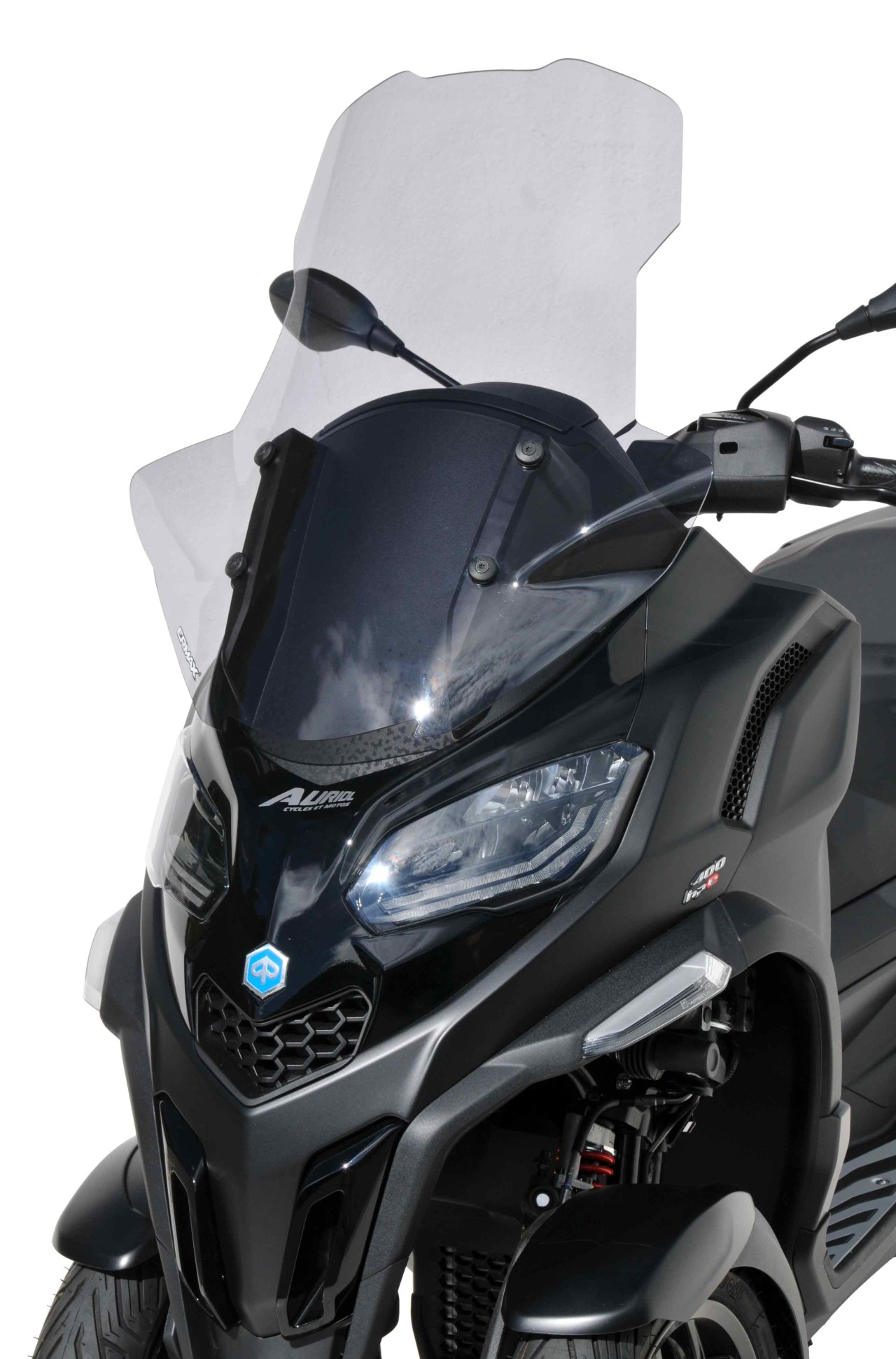 Parabrezza ERMAX con paramani per Piaggio MP3 400 HPE (-22), colorato