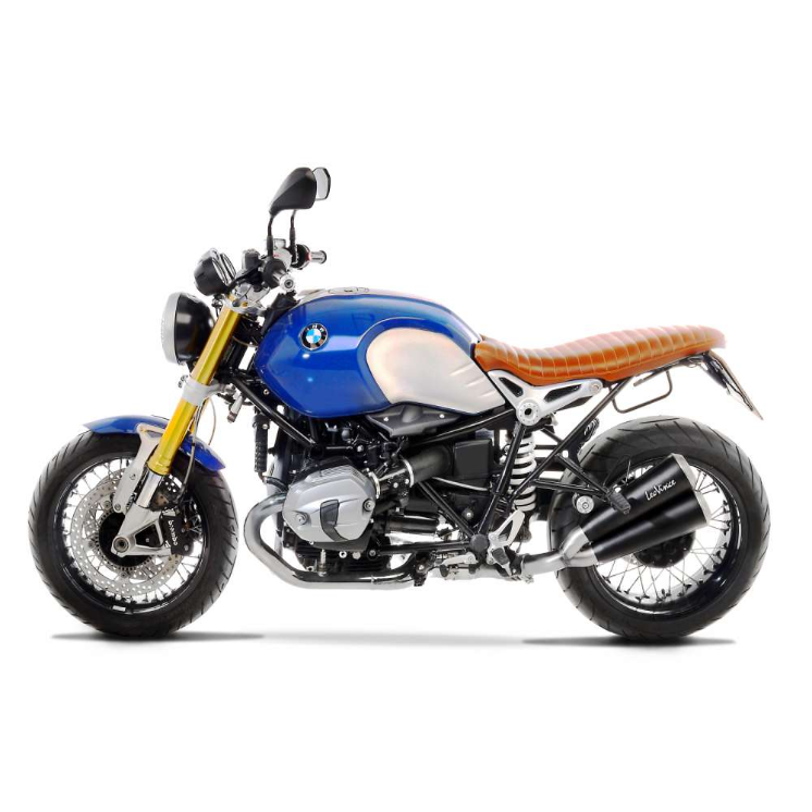 Impianto di scarico LeoVince GP Duals, acciaio inox per BMW R NINE T (Bj.14-16)