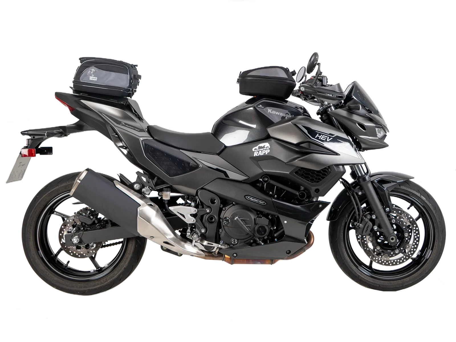 Portapacchi sportivo nero per Kawasaki Z 7 Hybrid (24-) Hepco & Becker