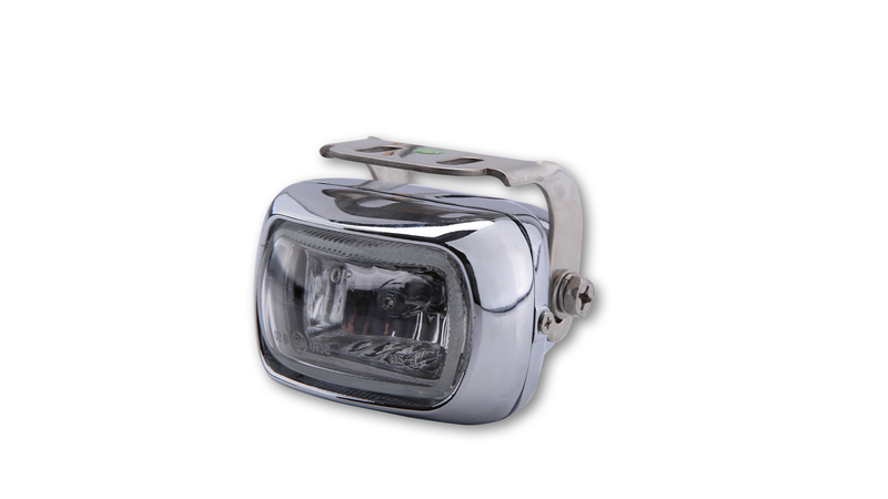 Faro fendinebbia intelligente HIGHSIDER cromato omologato E (1 pezzo)