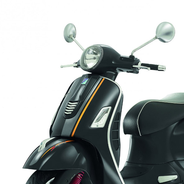Set di adesivi originali Vespa GTS Super Sport antracite / arancio