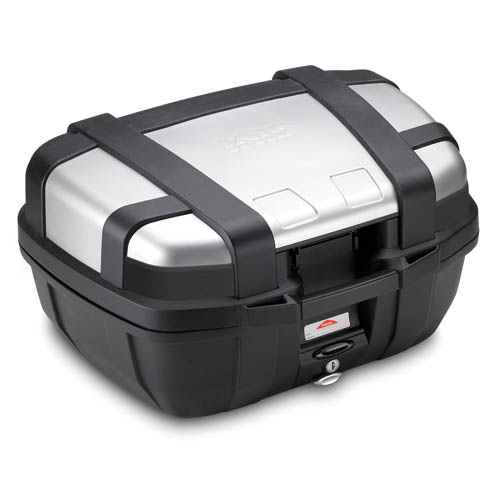 Bauletto Trekker 52 litri MONOKEY con copertura in alluminio argento Givi