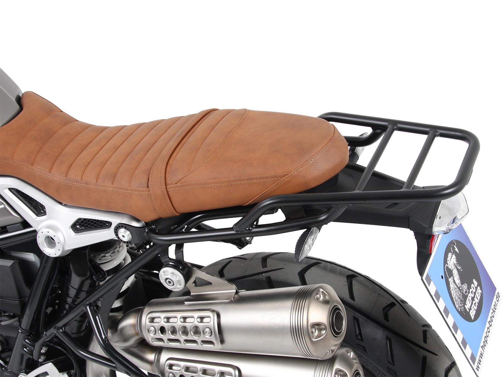 Portapacchi tubolare nero per BMW R nineT (14-16) Hepco & Becker