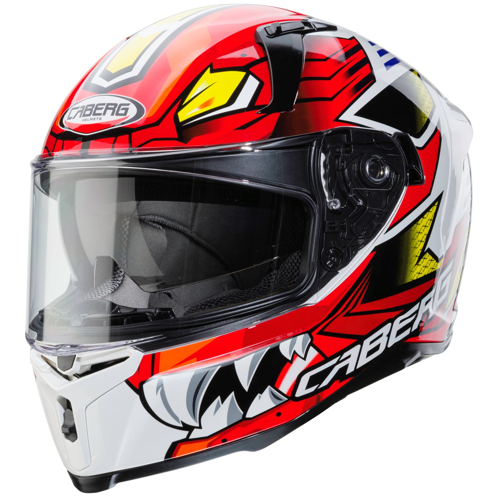 Caberg Casco Avalon Giga, bianco/rosso-giallo